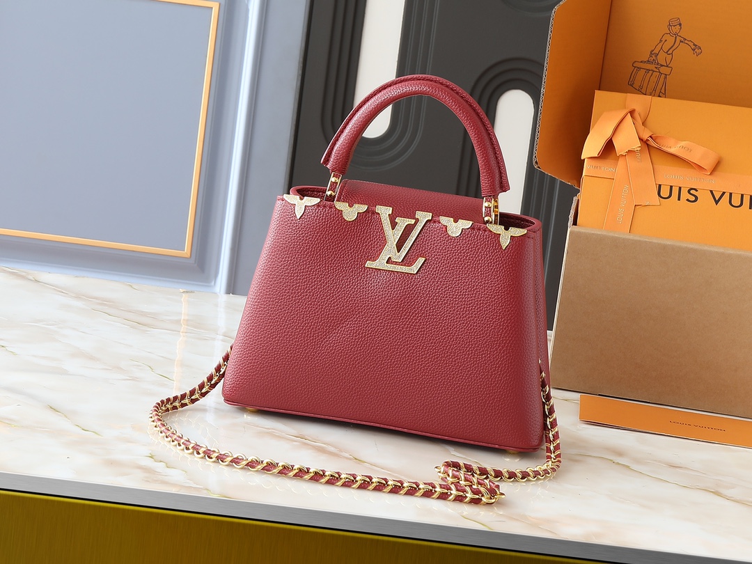 Louis Vuitton LV Atlantis BB Handbag Premium Canvas Model M46816 Embossed Logo Evening Party Fashion Bag